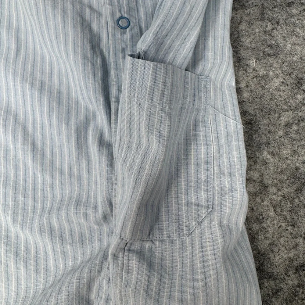 VTG Gymboree Romper Infant Boys 12-18‎ Months Blue Striped Snaps Baby One Piece